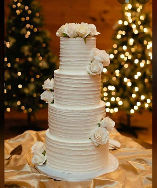 4 Tier Basic Wedding Cake